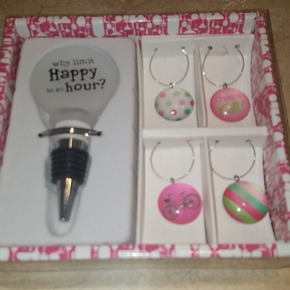 Slant Other - Wine charms and bottle stopper